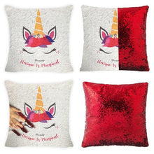 Load image into Gallery viewer, Fashion Shining Trump Cushion Reversible Color Changing Pillow Case Magical Nicolas Cage Cushion Cover with Sequins Pillow Cover