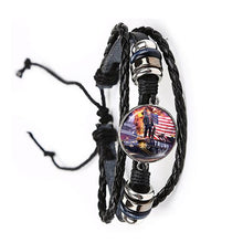 Load image into Gallery viewer, *NEW* 2020 USA Trump Collection Election Leather Bracelet