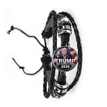 Load image into Gallery viewer, *NEW* 2020 USA Trump Collection Election Leather Bracelet