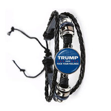 Load image into Gallery viewer, *NEW* 2020 USA Trump Collection Election Leather Bracelet
