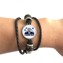 Load image into Gallery viewer, *NEW* 2020 USA Trump Collection Election Leather Bracelet