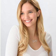 Load image into Gallery viewer, Custom Infinity 2 Name Heart Necklace in Gold