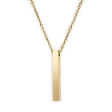 Load image into Gallery viewer, Personalized Stainless Steel Necklace Gold