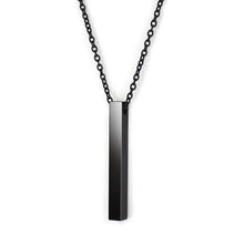 Load image into Gallery viewer, Personalized Stainless Steel Necklace Black