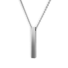 Load image into Gallery viewer, Personalized Stainless Steel Necklace Silver