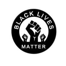 Load image into Gallery viewer, Black Lives Matter Round Pendant Necklace