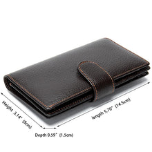 Load image into Gallery viewer, Men's Engraved Laser Leather Wallet