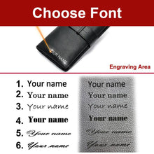 Load image into Gallery viewer, Men's Engraved Laser Leather Wallet