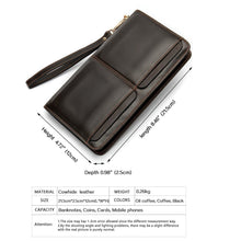 Load image into Gallery viewer, Men's Engraved Laser Leather Wallet