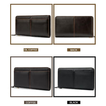 Load image into Gallery viewer, Men's Engraved Laser Leather Wallet