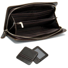 Load image into Gallery viewer, Men's Engraved Laser Leather Wallet