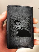 Load image into Gallery viewer, Photo Engraving Card Holder- Anti RFID Leather