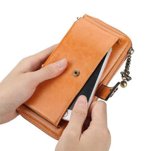 Load image into Gallery viewer, Custom Name Engraving, Leather Wallet For Women