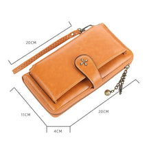 Load image into Gallery viewer, Custom Name Engraving, Leather Wallet For Women