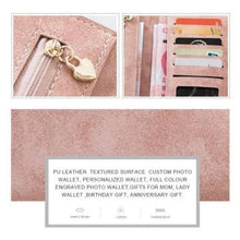 Load image into Gallery viewer, Custom Engraved Color Photo Wallet - Pink