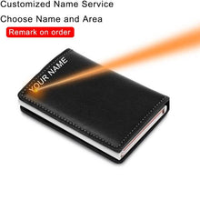 Load image into Gallery viewer, Custom Name Card Holder Anti RFID Slimwallet
