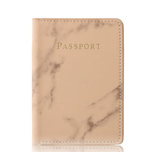Load image into Gallery viewer, Customized Engrave Name Travel Marble Passport Cover