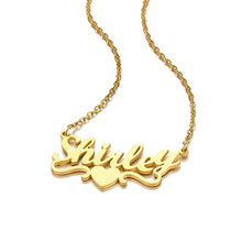 Load image into Gallery viewer, Heart With Name Necklaces
