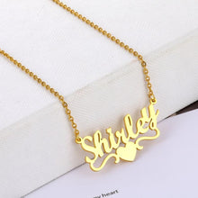 Load image into Gallery viewer, Heart With Name Necklaces