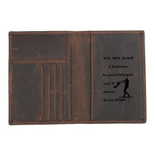 Load image into Gallery viewer, Personalized Travel Passport Leather Case