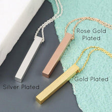 Load image into Gallery viewer, Personalized Engraved Necklace Gold
