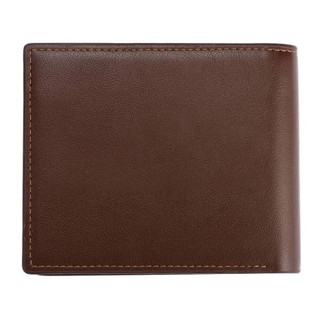 Customized Photo Men's Trifold Wallet Brown