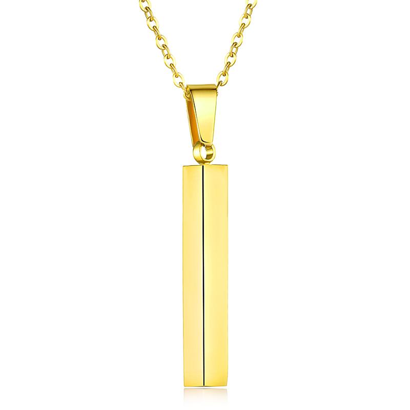 Personalized Date Necklaces Gold