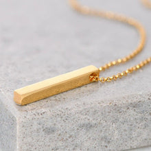 Load image into Gallery viewer, Personalized Engraved Necklace Gold
