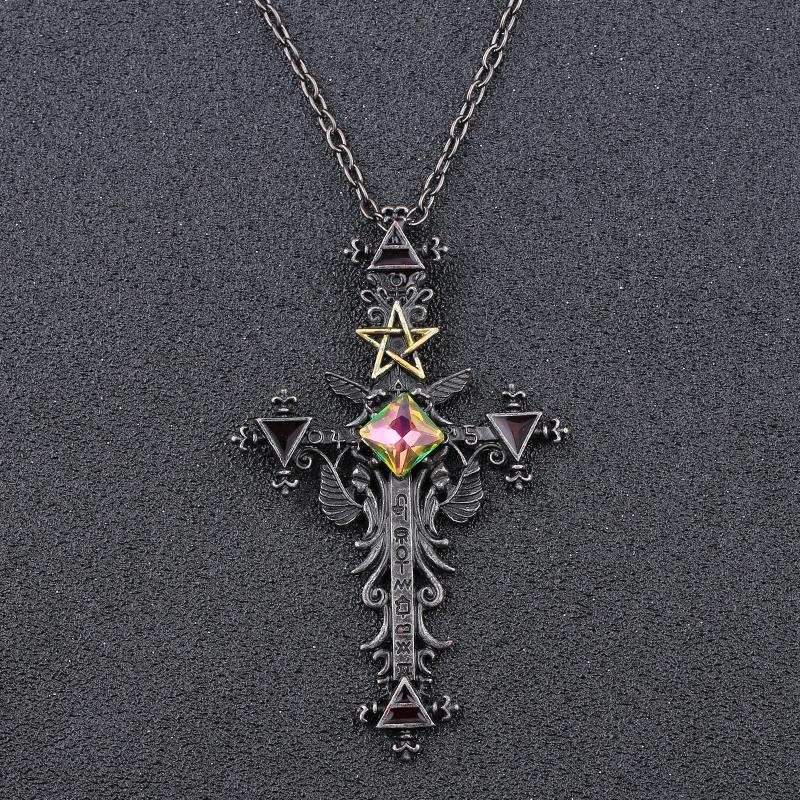 Vintage Gothic Cross Necklace