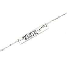 Load image into Gallery viewer, Personalized Stainless Steel Nameplate Bar Necklace
