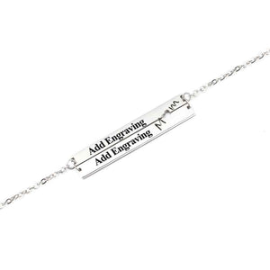 Personalized Stainless Steel Nameplate Bar Necklace