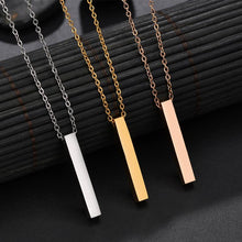 Load image into Gallery viewer, Personalized Stainless Steel Necklace Rose Gold
