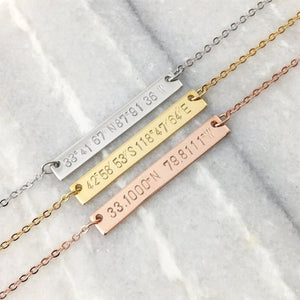 Customized Nameplate Necklace Silver