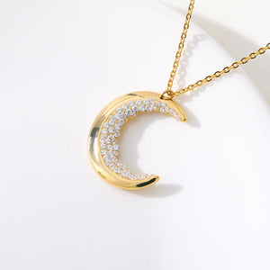 Celestial Moon Crystal Necklace