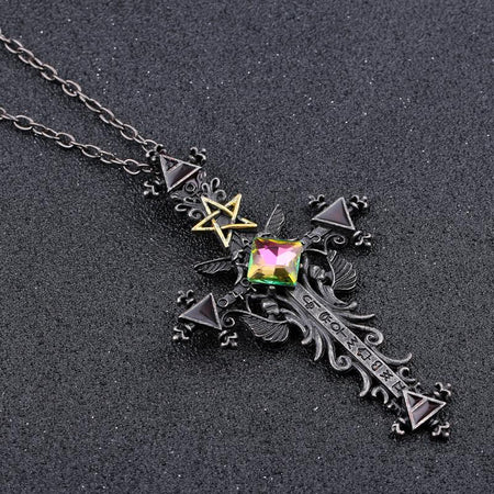 Vintage Gothic Cross Necklace