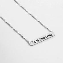 Load image into Gallery viewer, Personalized Nameplate Necklace With Heart
