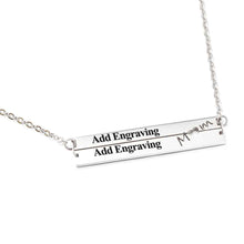 Load image into Gallery viewer, Personalized Stainless Steel Nameplate Bar Necklace
