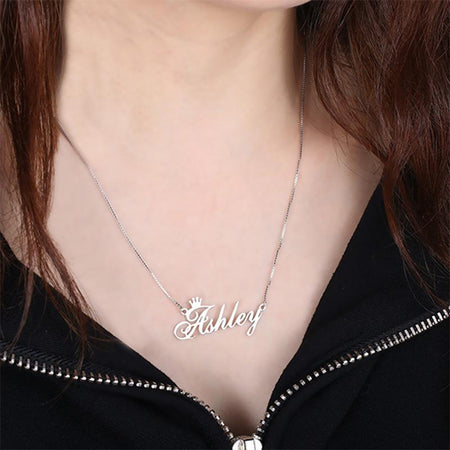 Personalized Name Necklace Initial Monogram
