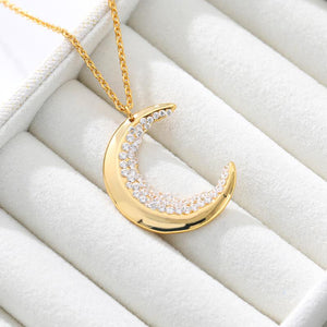 Celestial Moon Crystal Necklace