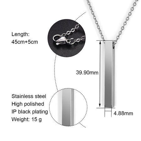 Stainless Steel Pendant Custom Gold