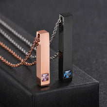 Load image into Gallery viewer, Custom Engraved Bar Necklace Jewelry
