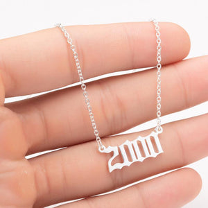 Memorable Year Chain Necklace