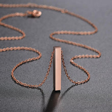 Load image into Gallery viewer, Personalized Stainless Steel Necklace Rose Gold
