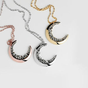 Celestial Crystal Moon Necklace