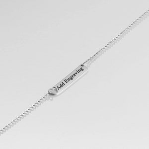 Personalized Nameplate Necklace With Heart