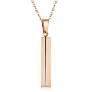 Personalized Date Necklaces Rose Gold