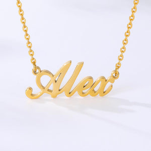 Custom Name Necklace 18K Gold Plated