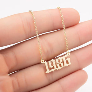 Memorable Year Chain Necklace