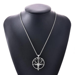 Gothic Star Cross Chain Necklace