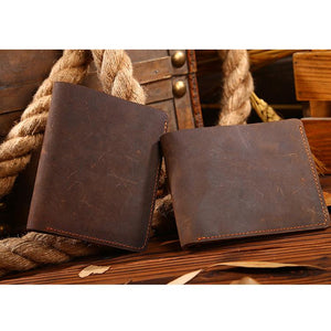 Personalized Name Engraving Mens Leather Wallet